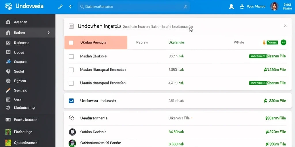 Tampilan antarmuka yang intuitif dan menarik.