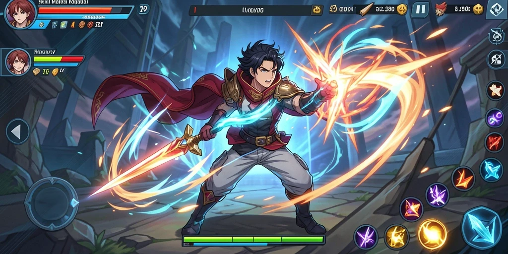 Screenshot dari momen aksi menegangkan.