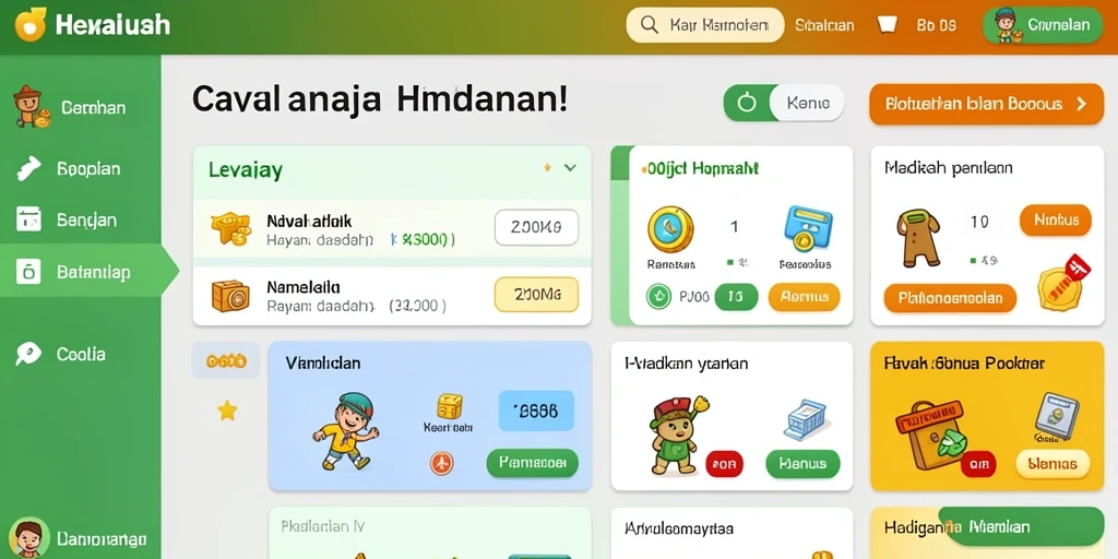 Tampilan antarmuka yang menarik dan user-friendly.